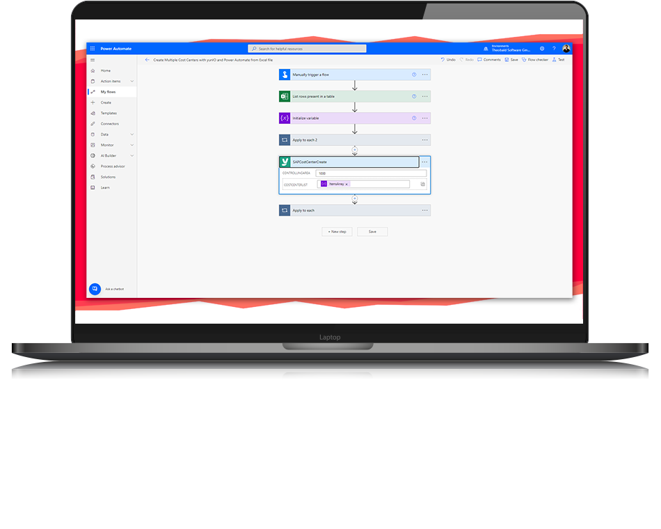 SAP interface for Microsoft Power Platform