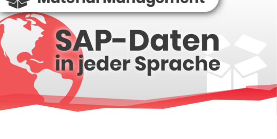 Textübersetzung für SAP Stamm- und Bewegungsdaten